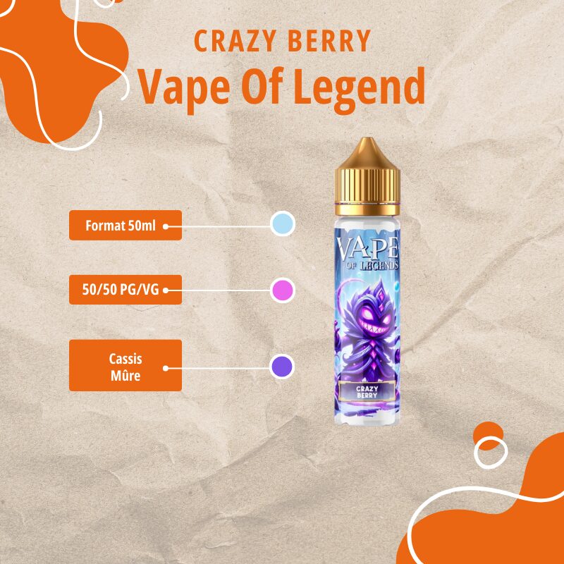 Prêt à Booster - Crazy Berry - Vape Of Legend