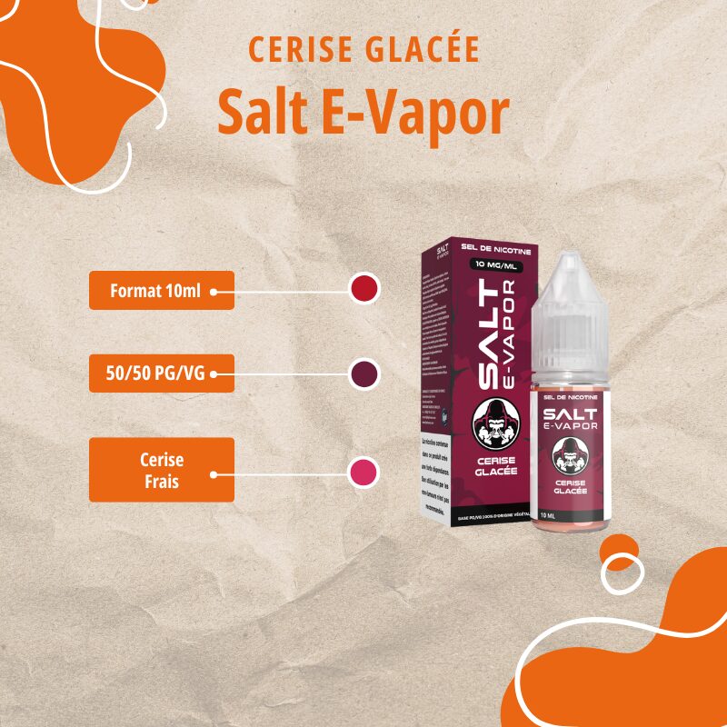 E Liquide - Cerise Glacé - Salt-E-Vapor 27 E Liquide - Cerise Glacé - Salt-E-Vapor