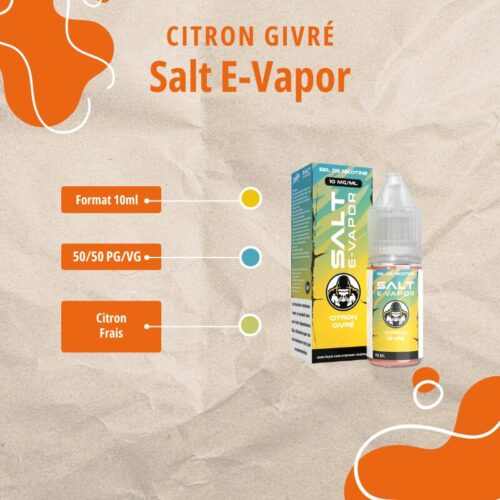 E Liquide - Citron Givré - Salt-E-Vapor