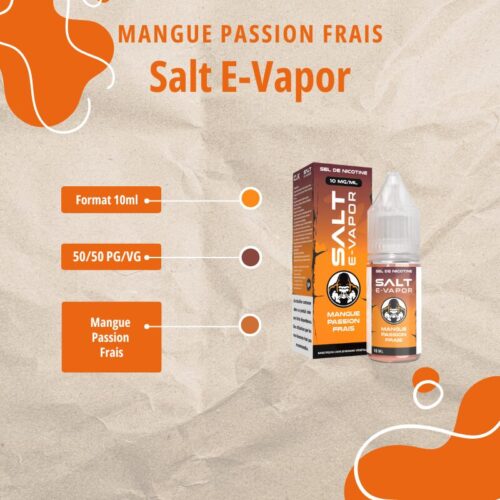 E Liquide - Mangue Passion Frais - Salt-E-Vapor