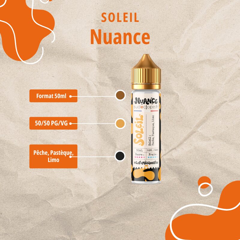 E liquide 50ml - Soleil - Nuance